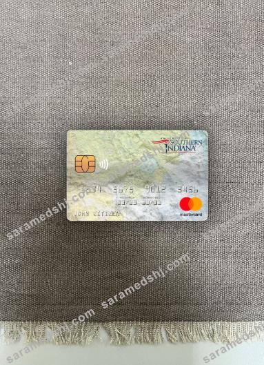 USA University of Southern Indiana bank mastercard photolook front